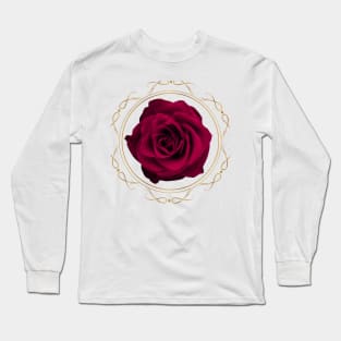 Rose Gold Romantic Vintage Long Sleeve T-Shirt